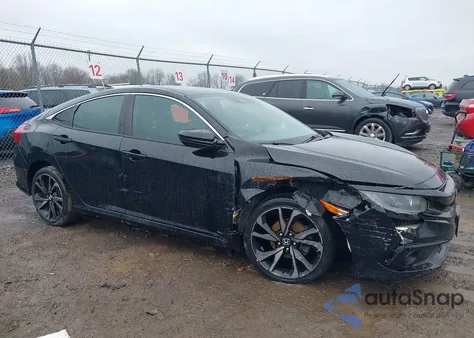 2020 Honda Civic Sport z USA, uszkodzony, nr VIN 2HGFC2F8XLH512134